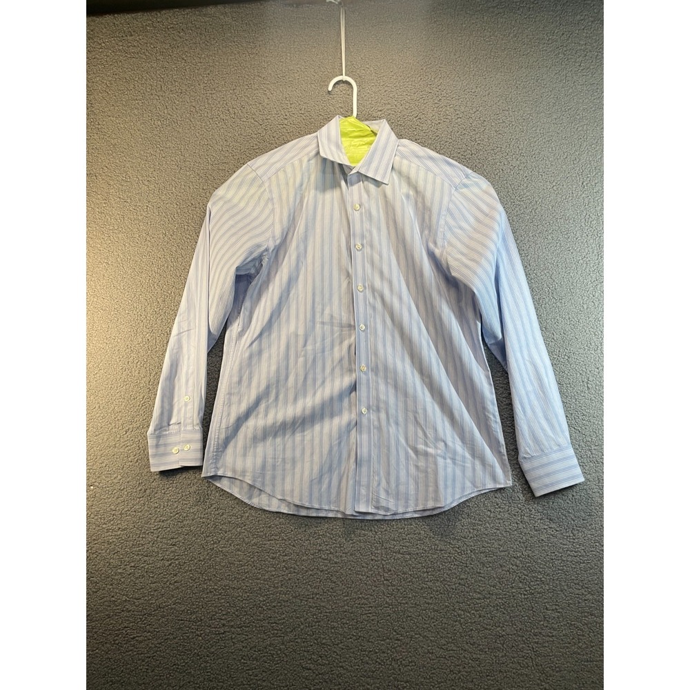 Michael Kors Dress Blue Striped   Button-Up Shirt‎  16.5 34/35